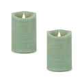 Green-LED-Designer-Wax-Candle-with-Remote-(Set-of-2)-LED-Candles