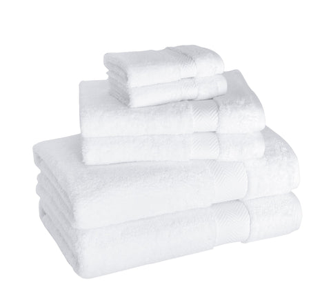 Classic-Turkish-Towels-Becci-Collection-6pc-Luxury-Bath-Hand-Towel-&-Washcloth-Set-White-textiles