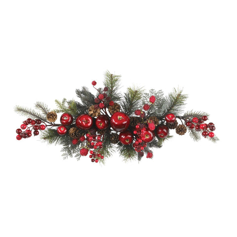 30”-Apple-Berry-Swag-Red-Decorative-Flora