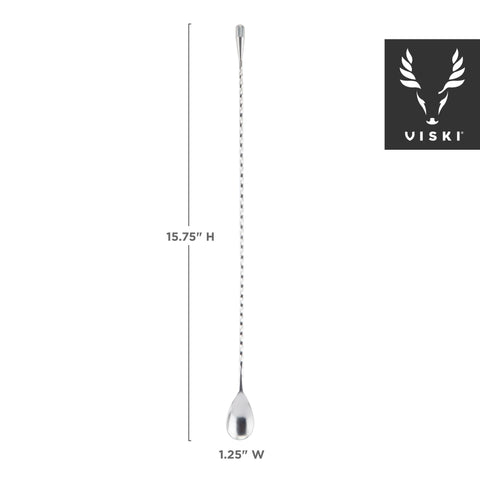 Stainless-Steel-Weighted-Barspoon-by-Viski-Wine-and-Bar-Tools