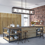 Linear-5-light-Metal/Glass-LED-Pendant-Oil-Rubbed-Bronze-Pendant