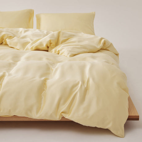 Adeline Pastel Silky TENCEL™ Bedding Set / Yellow