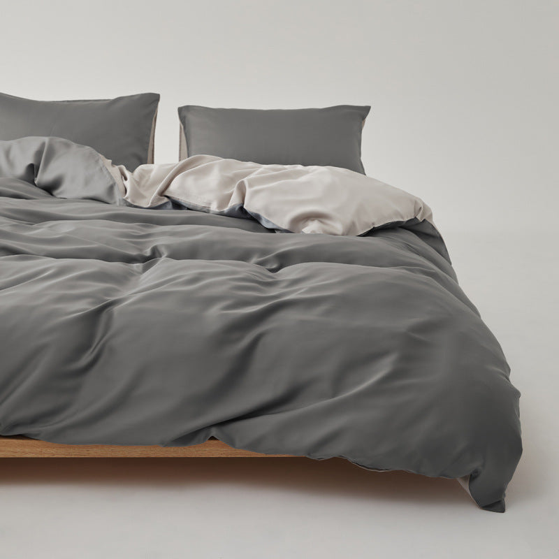 Adeline Pastel Silky Cooling TENCEL™ Bedding Set / Coffee