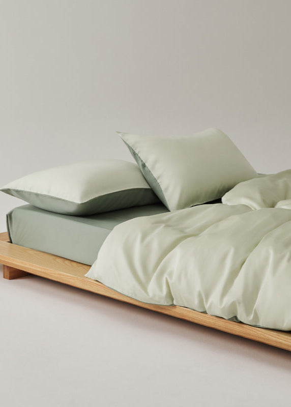 Adeline Pastel Silky Cooling TENCEL™ Bedding Set / Green