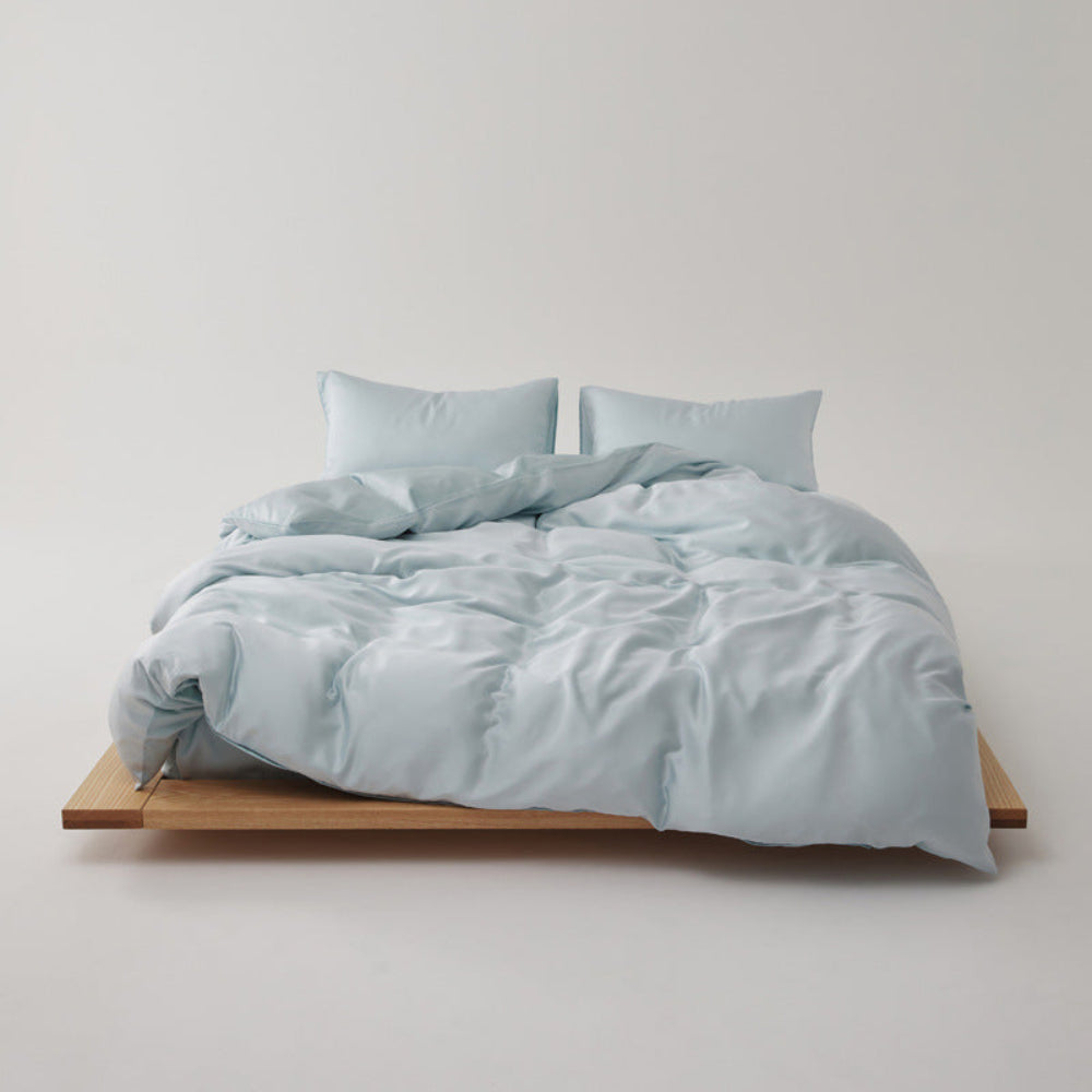 Adeline Pastel Silky Cooling TENCEL™ Bedding Set / White