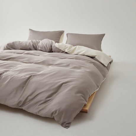 Adeline Pastel Silky Cooling TENCEL™ Bedding Set / Coffee