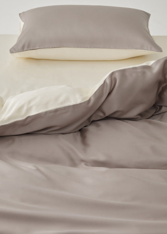 Adeline Pastel Silky Cooling TENCEL™ Bedding Set / Brown
