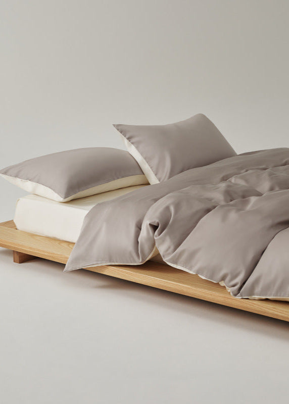 Adeline Pastel Silky Cooling TENCEL™ Bedding Set / Brown