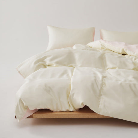 Adeline Pastel Silky Cooling TENCEL™ Bedding Set / Cream
