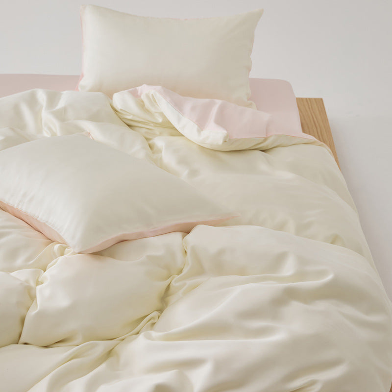Adeline Pastel Silky Cooling TENCEL™ Bedding Set / Cream