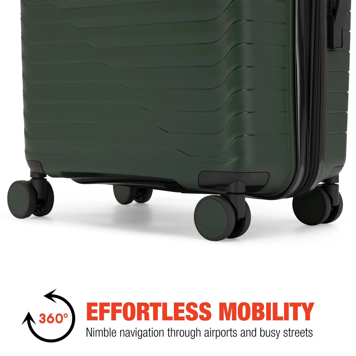 Excavator 3 Piece Expandable Tough Luggage Set