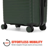 Excavator 3 Piece Expandable Tough Luggage Set