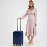 Diamond 3 Piece Expandable Chic Luggage Set