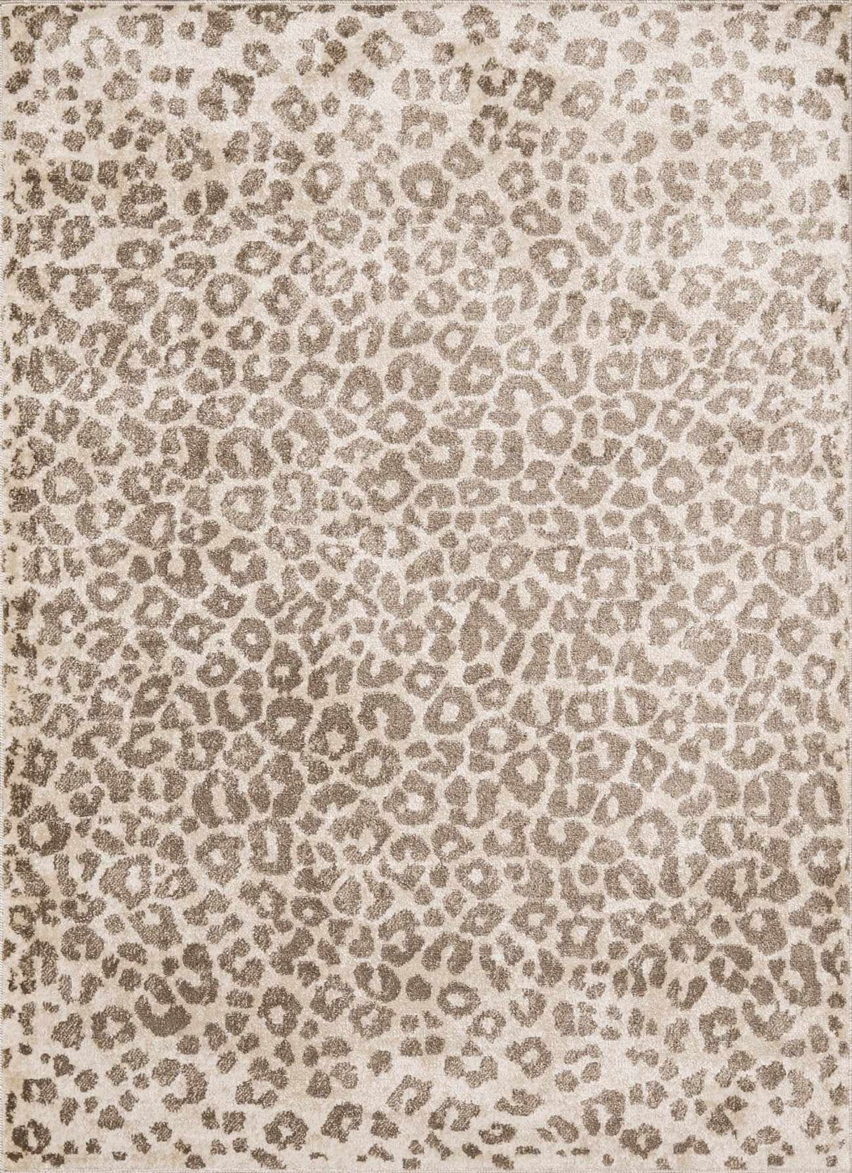 Tan Bonhill Leopard Print Area Rug