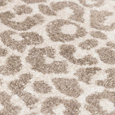 Tan Bonhill Leopard Print Area Rug