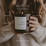 Hello Fall Soy Candle - Brown Matte Jar - 15 oz