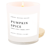 Pumpkin Spice Soy Candle - White Jar - 11 oz