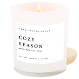 Cozy Season Soy Candle - White Jar - 11 oz