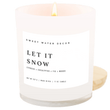 Let It Snow Soy Candle - White Jar - 11 oz