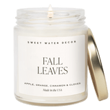 Fall Leaves Soy Candle - Clear Jar - 9 oz