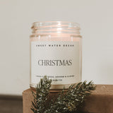 Christmas Soy Candle - Clear Jar - 9 oz
