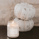 Fall Leaves Soy Candle - Patterned 9 oz - Clear Jar