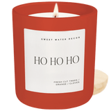 Ho Ho Ho Soy Candle - Red Matte Jar - 15 oz (Christmas)
