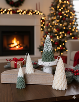 Christmas Pine Tree Candles for Festive Holiday Decor