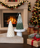 Christmas Pine Tree Candles for Festive Holiday Decor