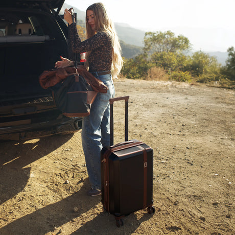 Luxe Journey Expandable 5 Piece Retro Luggage Set