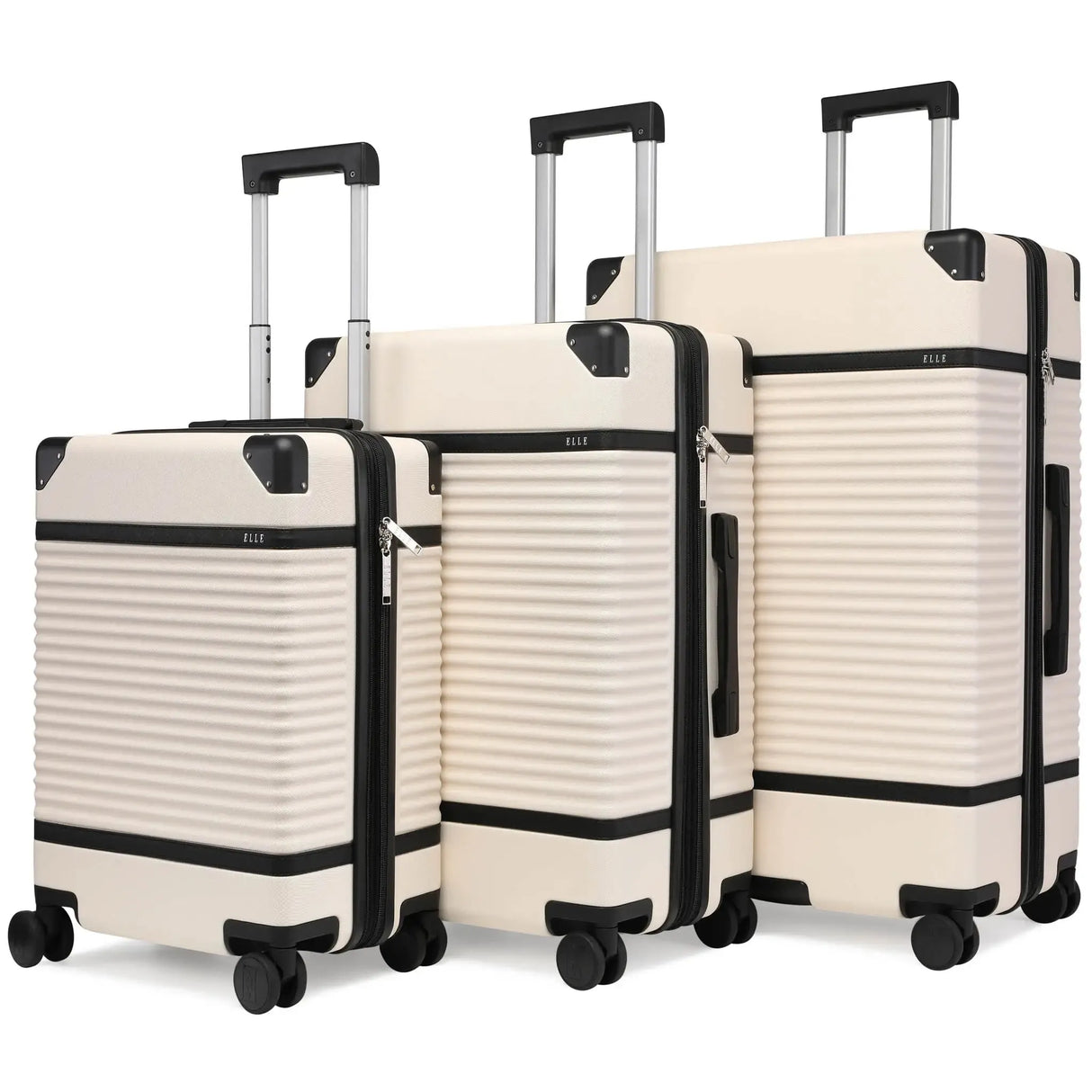 Belleville 3 Piece Expandable Retro Luggage Set