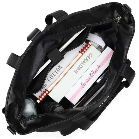 Voyage 25L Twill and Vegan Leather Weekender Tote Bag