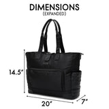 Voyage 25L Twill and Vegan Leather Weekender Tote Bag