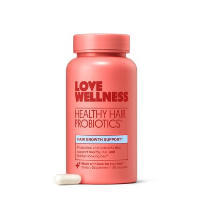 Love Wellness Healthy Hair Probiotics for Fuller and Shinier Hair 30ct - New