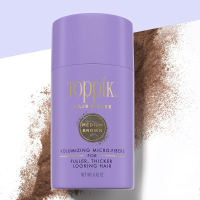 Toppik Hair Filler Volumizing Micro-Fibers - Medium Brown 0.42oz - Imperfect Container