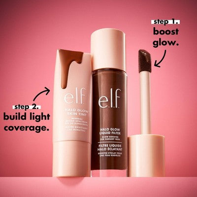 e.l.f. Halo Glow Liquid Filter Highlighter 3.5 Medium 1.06 fl oz - Imperfect Container