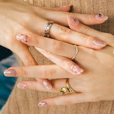 Ohora Gel Nail Gem Line Coco Tweed 30ct - New