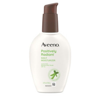 Aveeno Positively Radiant Daily Face Moisturizer SPF15 4oz - Imperfect Box