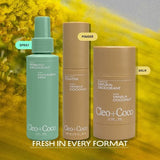 cleo+coco. Body and Hair Antiperspirants and Deodorant Powder Coconut Vanilla 0.88oz - New