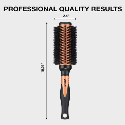 Conair Copper Pro Mixed Boar Bristle Round Hair Brush - Imperfect Box