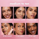 e.l.f. Halo Glow Skin Tint Light Coverage Foundation SPF 50 7 Medium Warm 1 fl oz - Imperfect Box