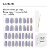 Dashing Diva Glaze Semi-Cured Gel Nail Polish Strips Baila con Fuego 32ct - New