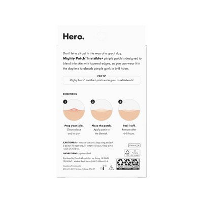 Hero Cosmetics Mighty Patch Invisible Acne Pimple Patches 39ct - New