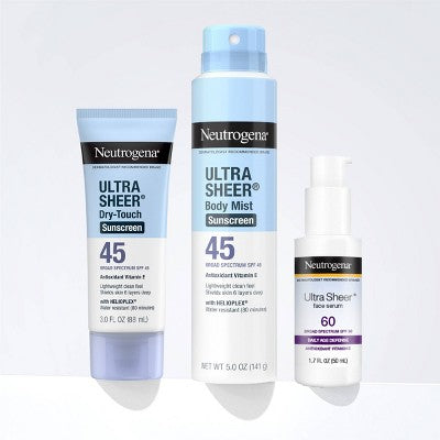 Neutrogena Ultra Sheer Spray Twin Pack SPF 45 - Imperfect Box
