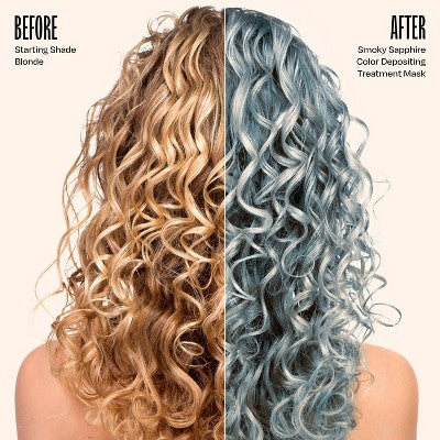 Overtone Smoky Sapphire Hair Mask- Semi-Permanent Hair Dye & Color Conditioner Misty Turquoise for Brown & Blonde Hair - New