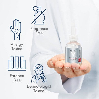 Vichy LiftActiv 1.5% Hyaluronic Acid Wrinkle Corrector, Hyaluronic Acid Face Serum with Vitamin C  1.01 fl oz - New