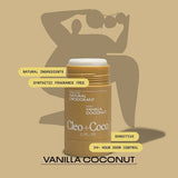 cleo+coco. Body and Hair Antiperspirants and Deodorant Powder Coconut Vanilla 0.88oz - New