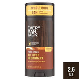 Every Man Jack All Over Solid Deodorant Fresh Citrus 2.6oz - New