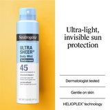 Neutrogena Ultra Sheer Spray Twin Pack SPF 45 - Imperfect Box