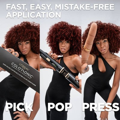 L'Oreal Paris Colorsonic Permanent Hair Color Cartridge Device Sold Separately Medium Brown Gold 5G - Imperfect Box